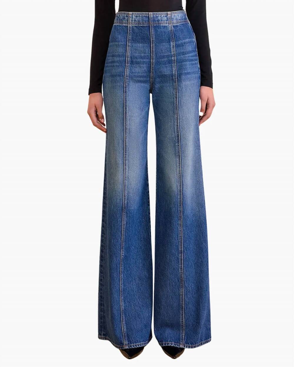 NEW ULLA JOHNSON the bianca wide-leg jean in nile